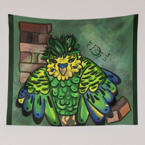 Item preview, Angry Parakeet designed and sold by mythictawniowl.