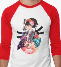 Yakuza Girl Men's Baseball Âľ T-Shirt