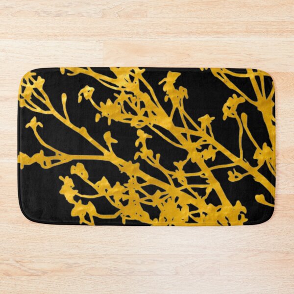 Item preview, Spring's Bloom Gold Foil On Black Background designed and sold by Rosinda.