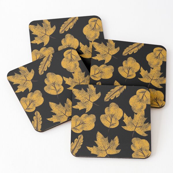 Item preview, Golden Leaves with Blackish Shade designed and sold by preety00.