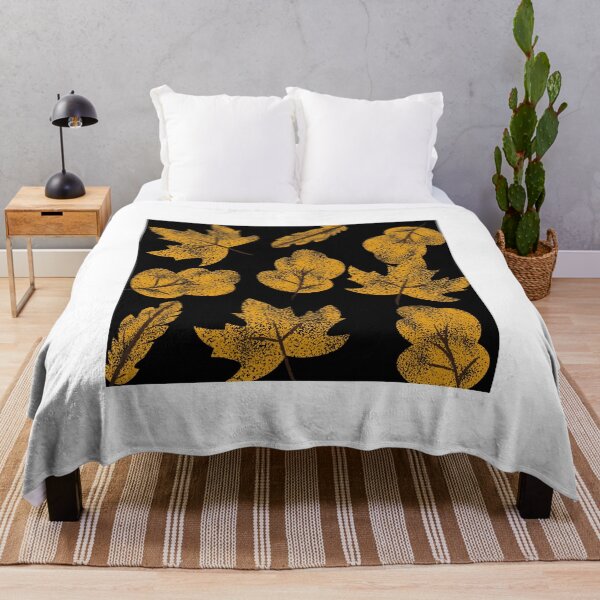 Item preview, Golden Leaves with Blackish Shade designed and sold by preety00.