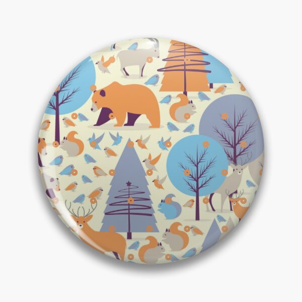 Item preview, Bear, deer and co forest animals pattern designed and sold by Birdhead.