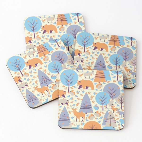 Item preview, Bear, deer and co forest animals pattern designed and sold by Birdhead.