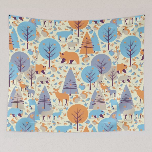 Item preview, Bear, deer and co forest animals pattern designed and sold by Birdhead.