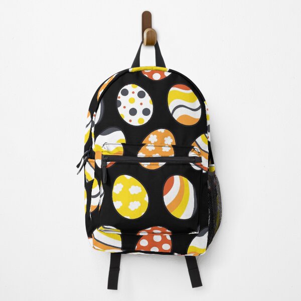 Item preview, Egg Pattern | Yellow Orange Gray | Stripes Clouds Flowers Dots | Black designed and sold by Wintre2.