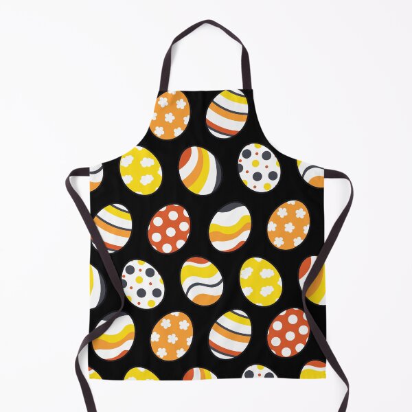 Item preview, Egg Pattern | Yellow Orange Gray | Stripes Clouds Flowers Dots | Black designed and sold by Wintre2.