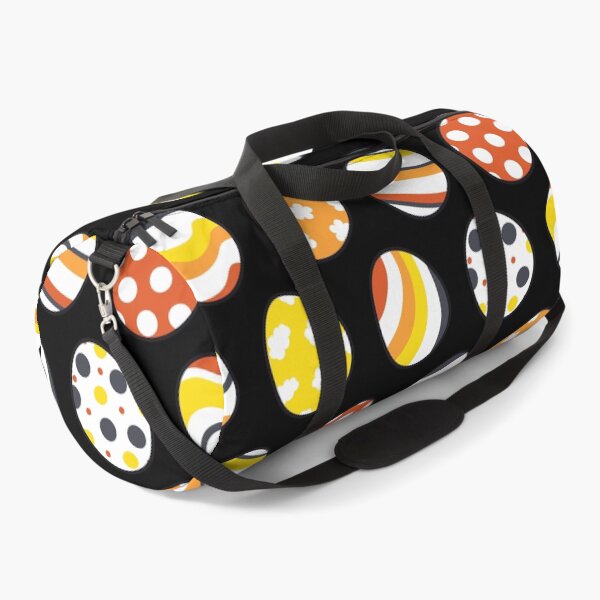 Item preview, Egg Pattern | Yellow Orange Gray | Stripes Clouds Flowers Dots | Black designed and sold by Wintre2.