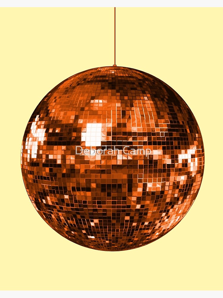 Gold Yellow Disco Ball  Poster for Sale by Deborah Camp