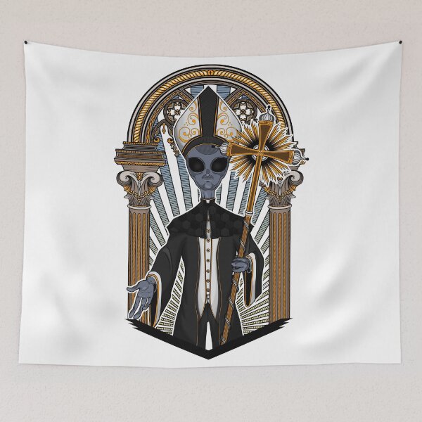 Item preview, The alien Pope - Color version designed and sold by ToleStyle.