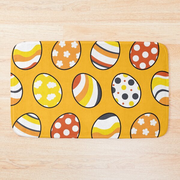 Item preview, Egg Pattern | Yellow Orange Gray | Stripes Clouds Flowers Dots | Light Yellow designed and sold by Wintre2.