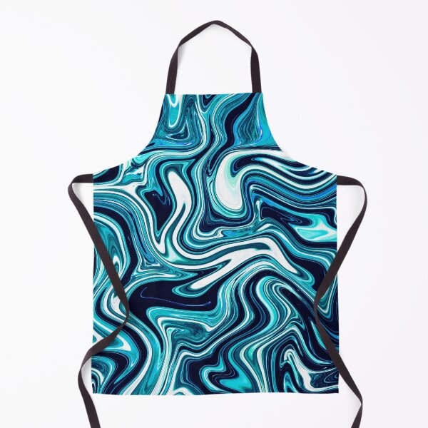 Aperçu de l'œuvre Light & Dark Blue in Glossy Fluid Style créée et vendue par Flydea.