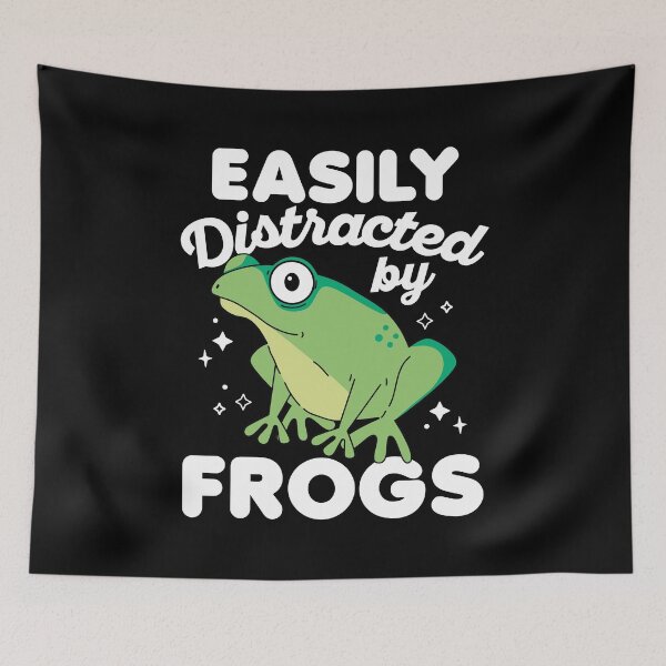 Item preview, Easily Distracted by Frogs Happy Frog designed and sold by keeleypost.