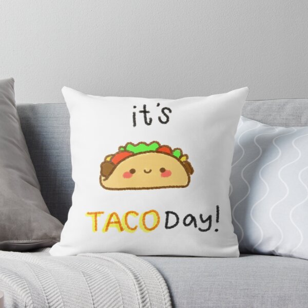 Item preview, Taco Day! Kawaii taco with face smiling cutely designed and sold by GLwithUs.