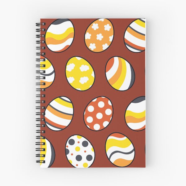 Item preview, Egg Pattern | Yellow Orange Gray | Stripes Clouds Flowers Dots | Maroon designed and sold by Wintre2.