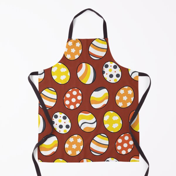 Item preview, Egg Pattern | Yellow Orange Gray | Stripes Clouds Flowers Dots | Maroon designed and sold by Wintre2.