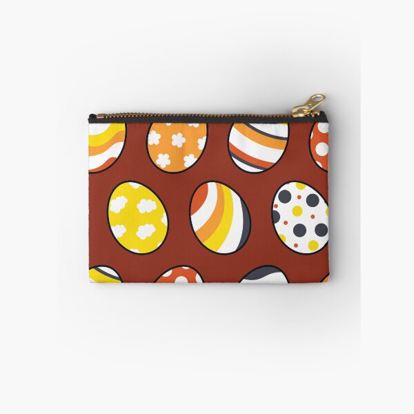 Item preview, Egg Pattern | Yellow Orange Gray | Stripes Clouds Flowers Dots | Maroon designed and sold by Wintre2.