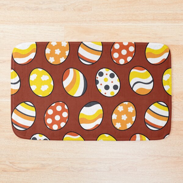 Item preview, Egg Pattern | Yellow Orange Gray | Stripes Clouds Flowers Dots | Maroon designed and sold by Wintre2.