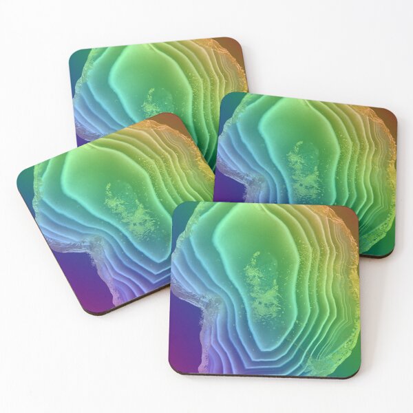 Item preview, Marble rainbow gold texture pattern designed and sold by Delicarte.