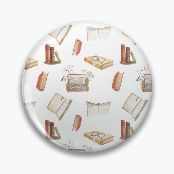 Item preview, Book Lover Watercolor Seamless Pattern designed and sold by KrisSidDesigns.