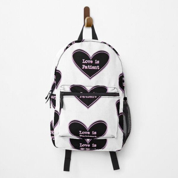 Item preview, Love is Patient Neon Heart Pink 1 Corinthians  designed and sold by pieces2treasure.