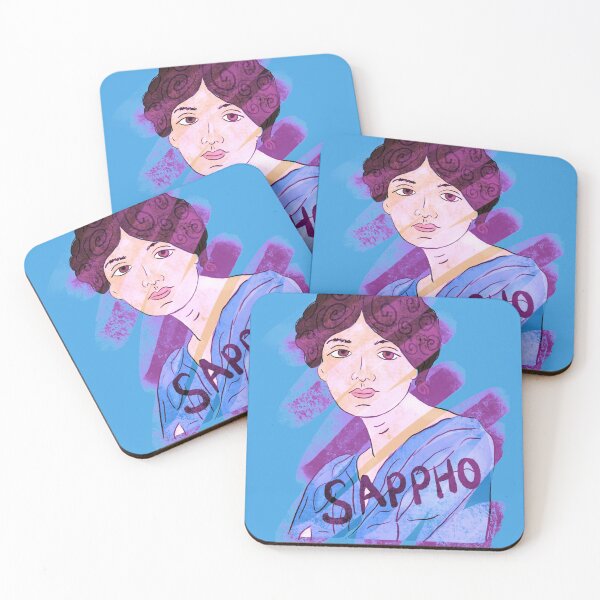 Item preview, Sappho Greek statue illustration designed and sold by iliketeas.