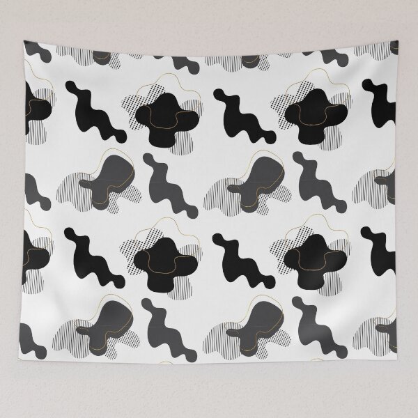 Item preview, Black, Gray and Gold Abstract Pattern designed and sold by RedRubi.