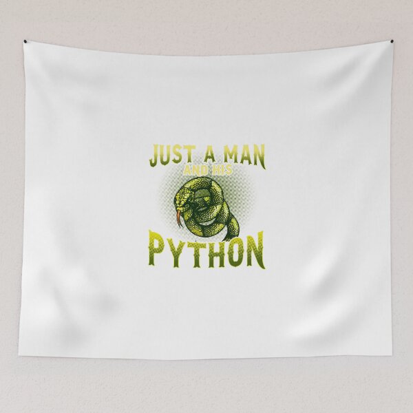 Item preview, Python Lover Snake Fan Just A Man And His Python  | Gift shirt designed and sold by trending-cats.