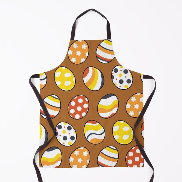 Item preview, Egg Pattern | Yellow Orange Gray | Stripes Clouds Flowers Dots | Brown designed and sold by Wintre2.