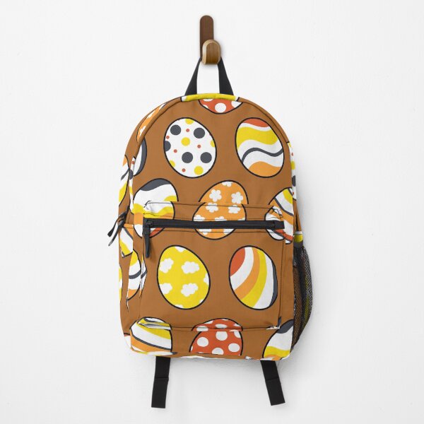 Item preview, Egg Pattern | Yellow Orange Gray | Stripes Clouds Flowers Dots | Brown designed and sold by Wintre2.
