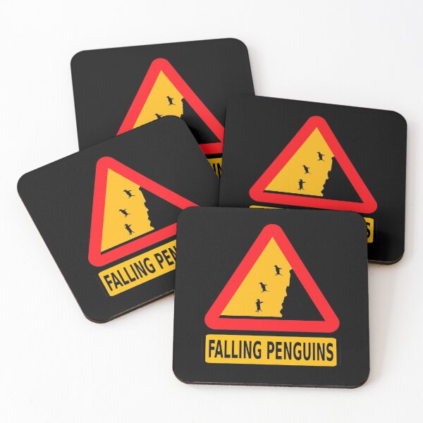 Item preview, CAUTION FALLING PENGUINGS designed and sold by T-paw.