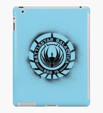 Battlestar Galactica Grunge - Blue line iPad Case/Skin