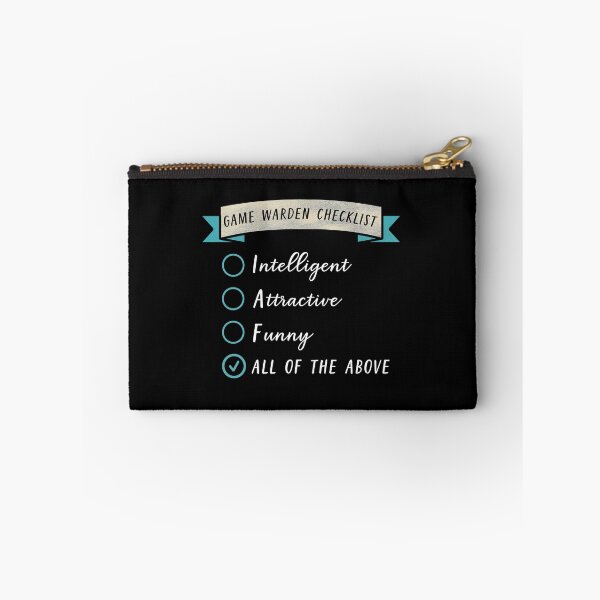 Item preview, Game Warden Checklist designed and sold by Teelogic.