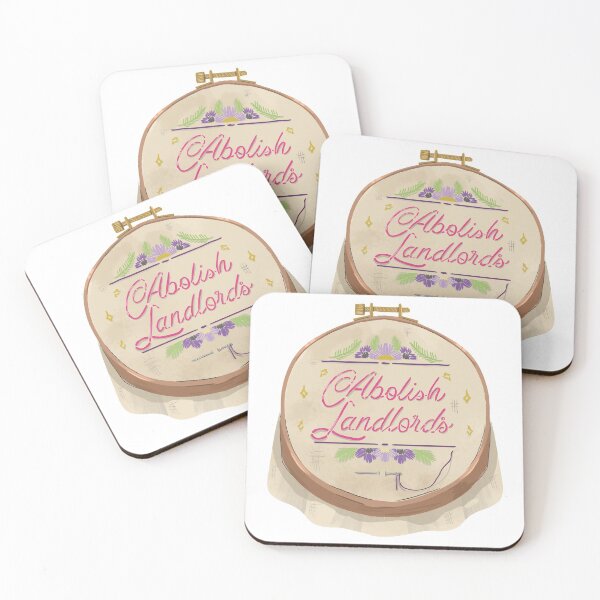 Item preview, Abolish Landlords Needlepoint designed and sold by Rebecca Good.