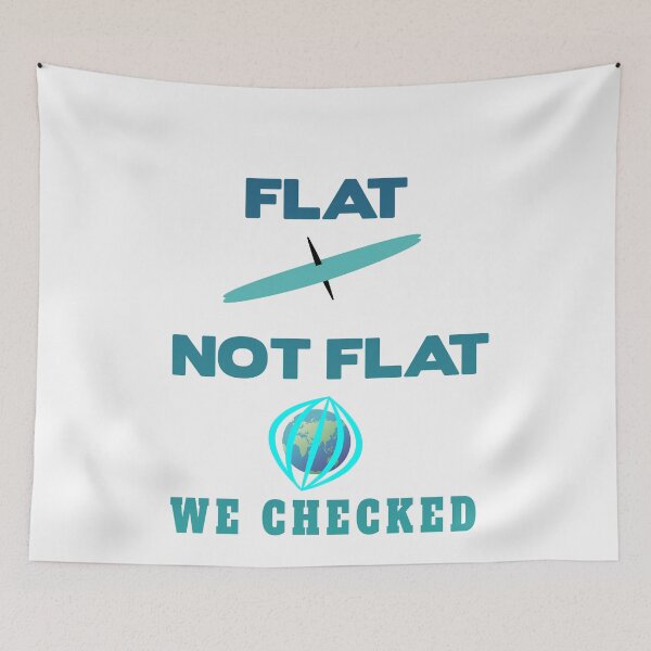 Item preview, The earth is not flat. We checked it out. designed and sold by Bodino.