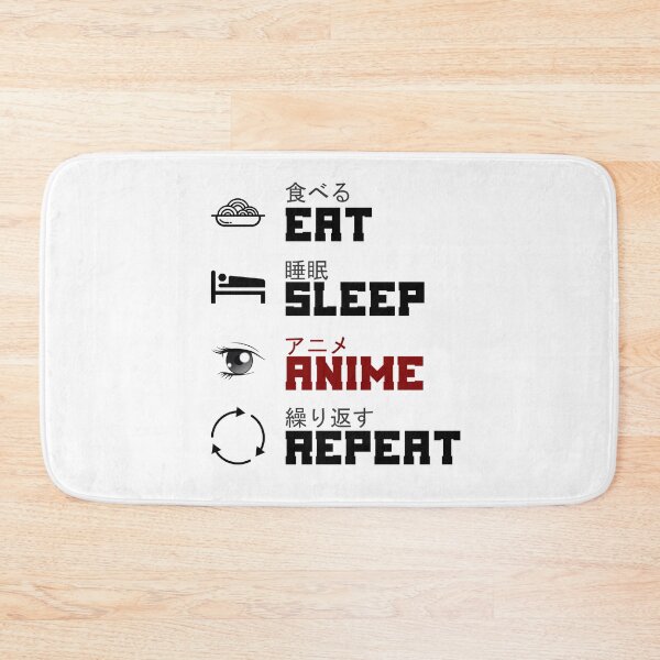 Item preview, Eat Sleep Anime Manga Weeabo Kanji Japanese designed and sold by DerNerd.