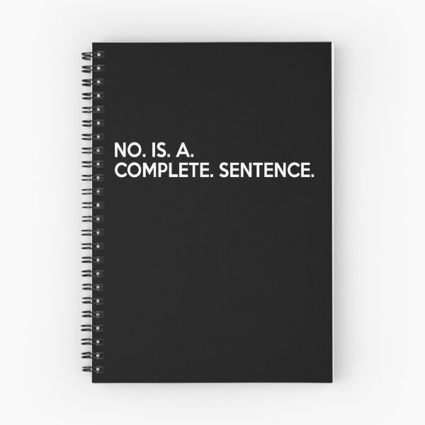 Item preview, No is a complete sentence designed and sold by ElsieUnderwood.