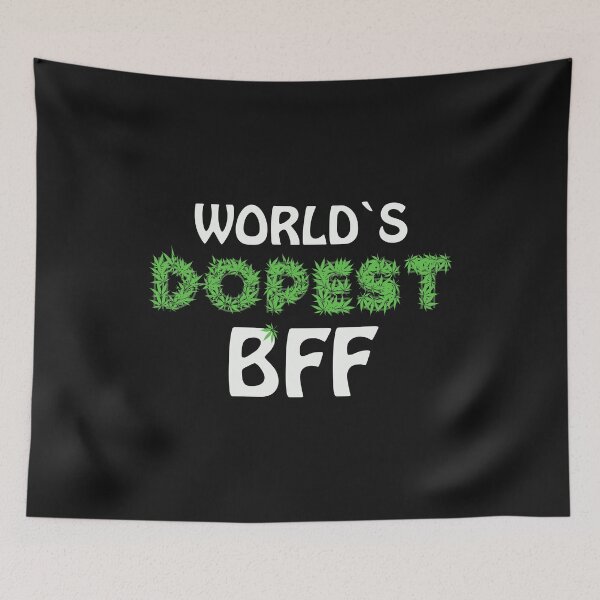 Item preview, Worlds Dopest BFF Cannabis Marihuana Ganja Pot Stoner Best Friends Forever Gift designed and sold by TheAplus.
