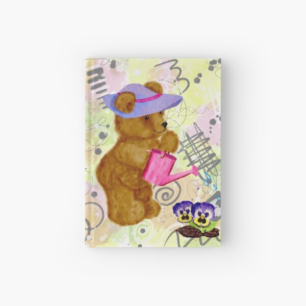 Gardener Teddy Hardcover Journal