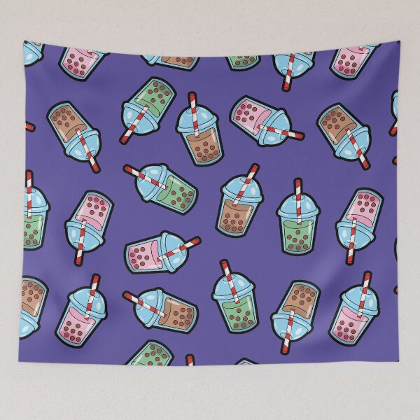 Item preview, Bubble Tea Purple Pattern designed and sold by keeleypost.