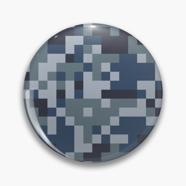 Item preview, Digital Pixel Camo Camouflaged Navy Blue designed and sold by Too Sweet.