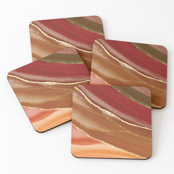 Item preview, Digital Agate Design in Red, Maroon, Orange and a hint of Gold designed and sold by Too Sweet.