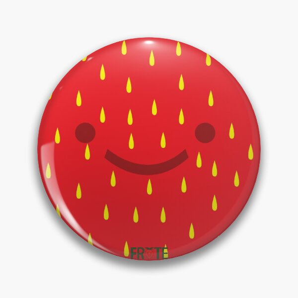 Artikelvorschau, Frute Strawberry Character Pin / Maske entworfen und verkauft von Frute-Official.