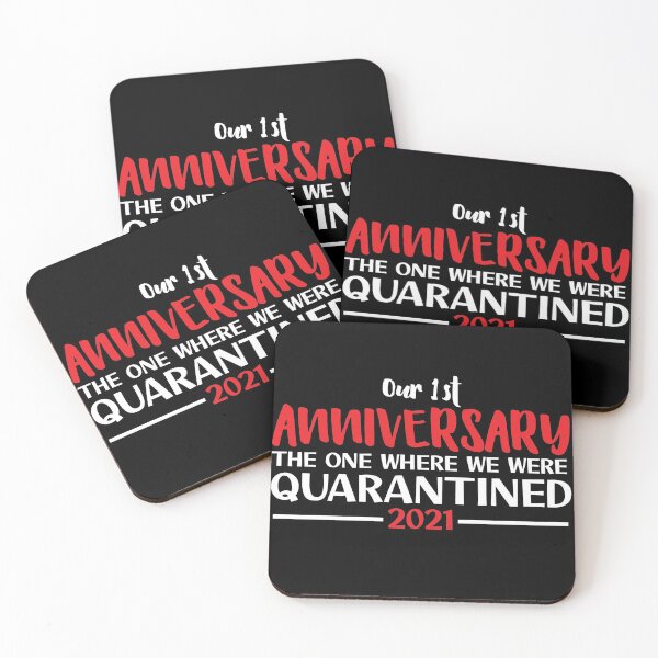 Item preview, OUR 1ST ANNIVERSARY QUARANINED T-SHIRT designed and sold by Defianto.