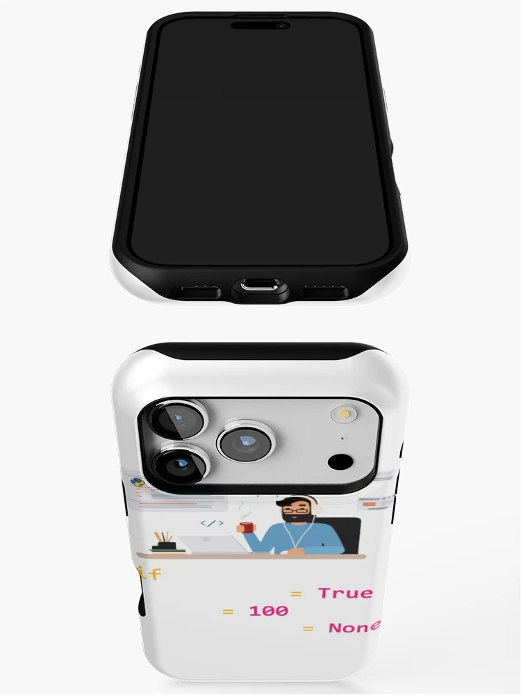 Thumbnail 3 of 4, iPhone Case, Coding time algorithm for Python Developer | Gift shirt designed and sold by trending-cats.