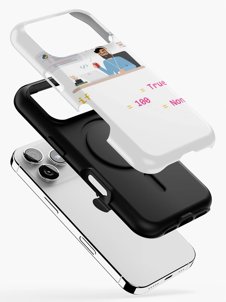 Thumbnail 2 of 4, iPhone Case, Coding time algorithm for Python Developer | Gift shirt designed and sold by trending-cats.