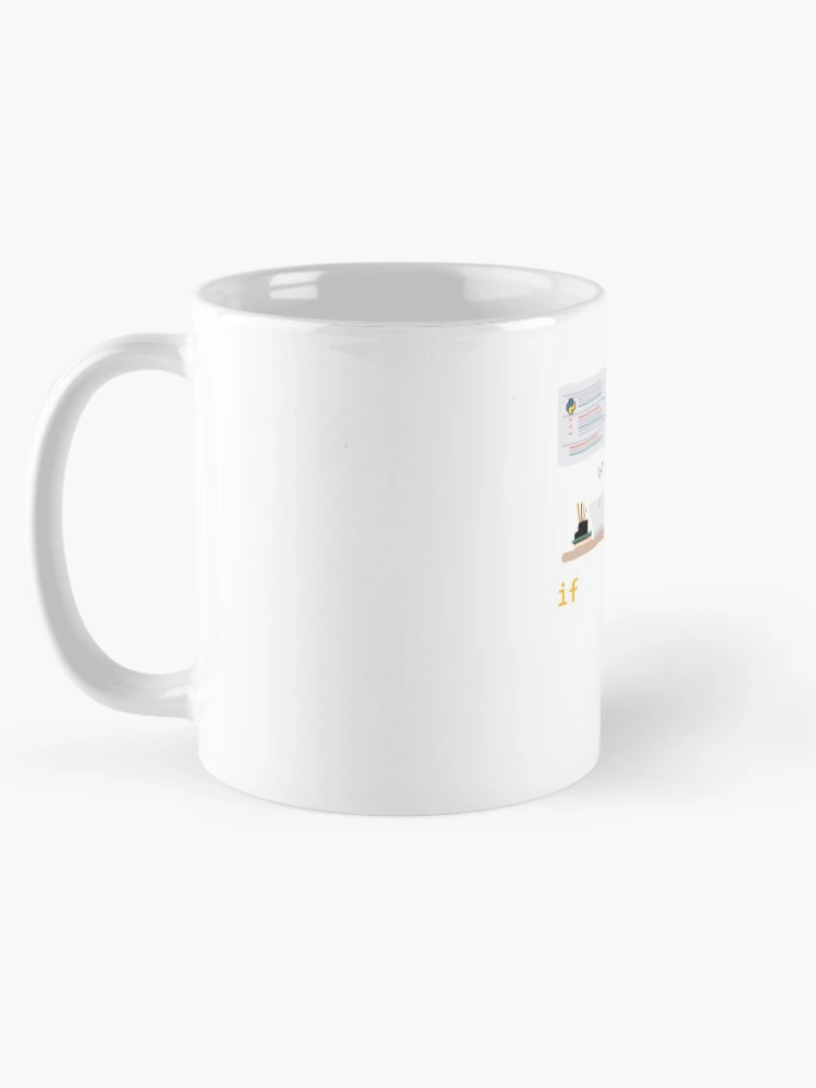 Thumbnail 5 of 6, Coffee Mug, Coding time algorithm for Python Developer  | Gift shirt designed and sold by trending-cats.