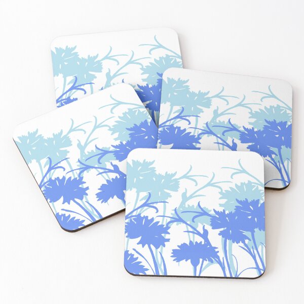 Item preview, field of blue cornflowers designed and sold by tigerr.