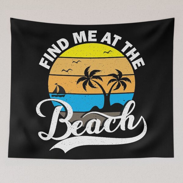 Item preview, Find me at the beach - summer and beach lover gift designed and sold by trendistic.