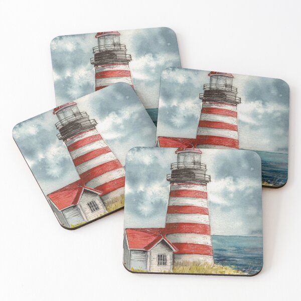 Item preview, Old lighthouse West Quoddy  maine designed and sold by Lillasart.