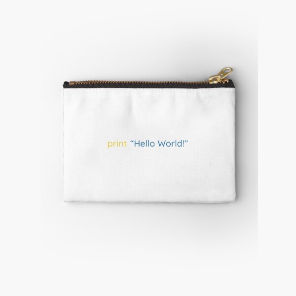 Aperçu de l'œuvre Impression Python ("Hello World!") | Merch de codage Python | Chemise cadeau créée et vendue par trending-cats.